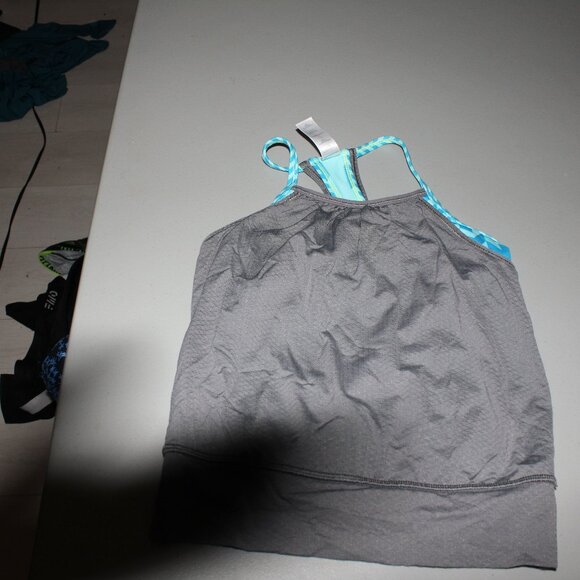 Grey & Blue Ivivva Tank Top Size 6 - Picture 1 of 5